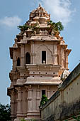 the old Royal Palace, in the middle of the old city, now a museum with a beautiful collection of Chola bronze sculptures. Thanjavur Tamil Nadu. 